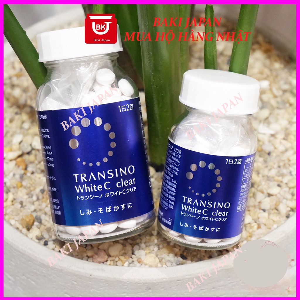 Viên uống trắng da mờ nám Transino Nhật Bản 120 viên