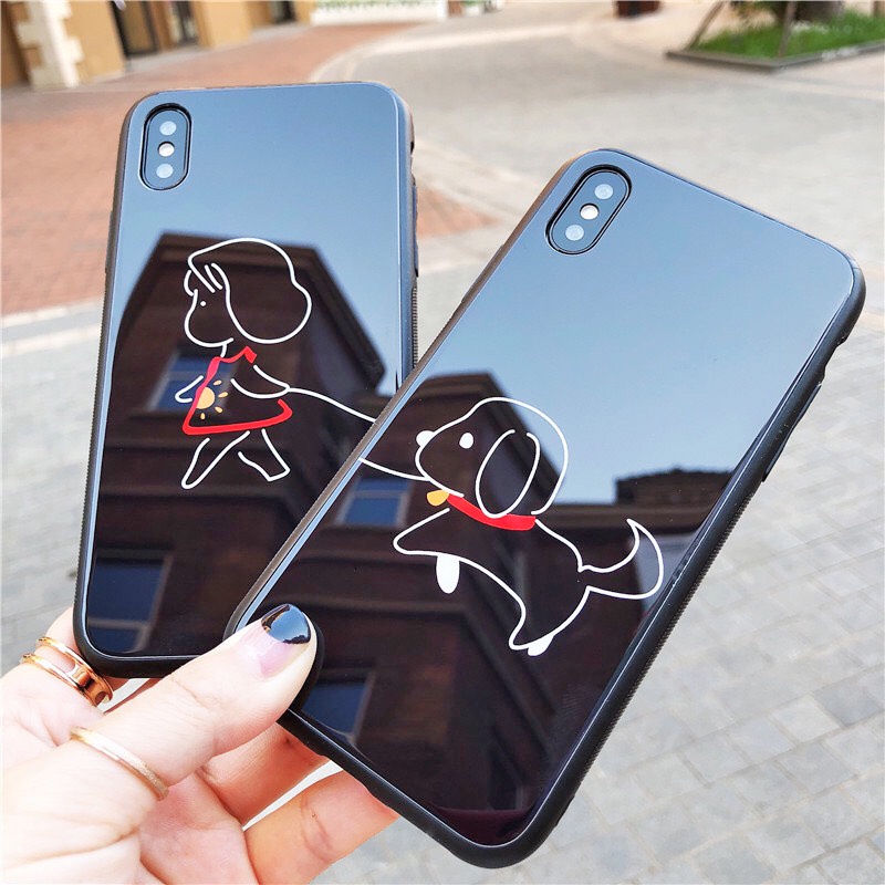 Ốp cặp đôi iphone thú cưng cute cho iphone 14 13 pro max 11 12 pro max mini x r s max 6 s 7 8 plus