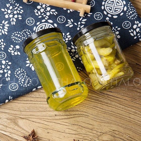 Hũ thuỷ tinh đựng yến chưng dáng tròn gân nắp thiếc 200ml ~ 280ml (Hàng loại #1, Hũ trơn, không in hình)