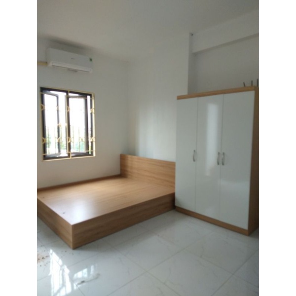 --COMBO Giường Tủ Quần Áo Gỗ MDF Phủ Melamine Chống Xước Lõi Mịn BỀN - RẺ - ĐẸP, Thiết Kế Hiện Đại
