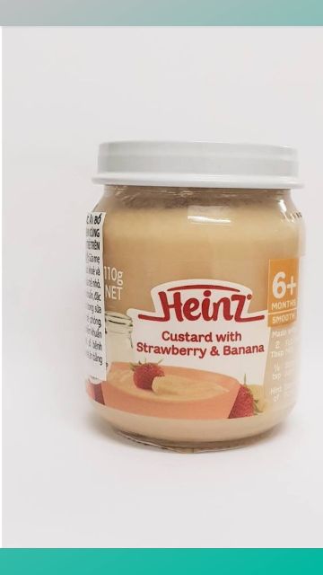 (Date 2021)Trái Cây Nghiền Và Custard  Heinz 110g Nhiều Vị Cho Trẻ Từ 4M - 6M