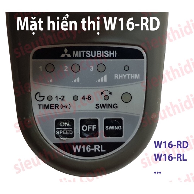 Mạch quạt Mitsubishi W16-RT,W16-RD treo tường cao cấp