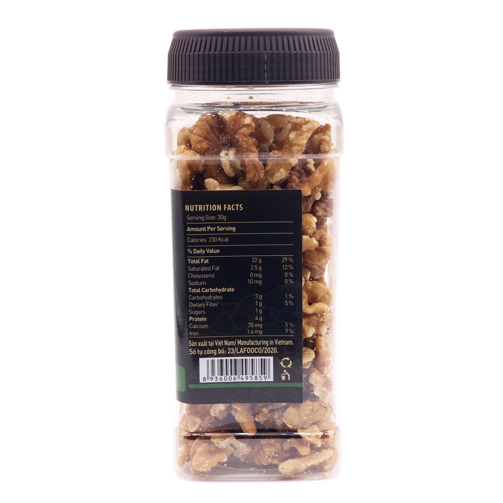 Nhân Óc Chó Mỹ Sấy Không Muối LAFOOCO Unsalted walnut 180g