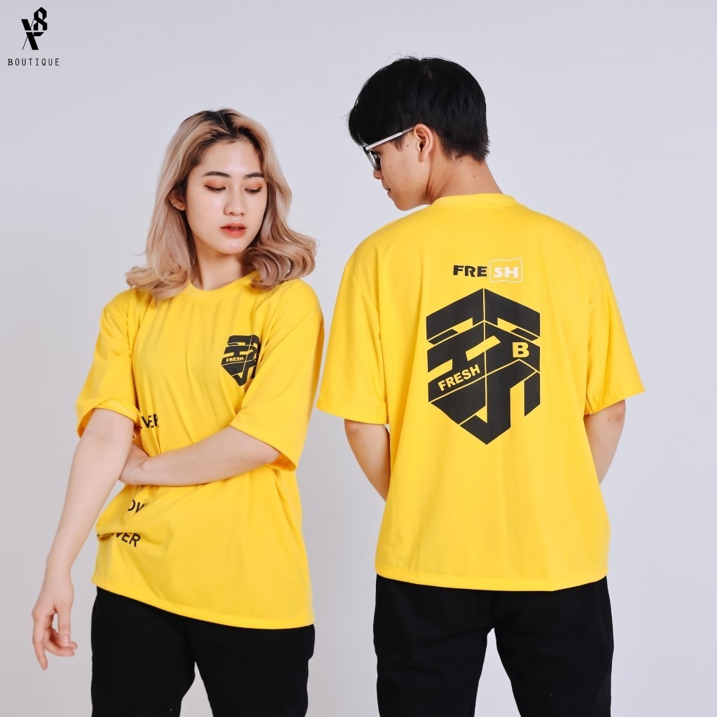 Áo Thun Unisex  Áo Phông Nam Nữ Form Rộng Cotton Thấm Hút Mồ Hôi