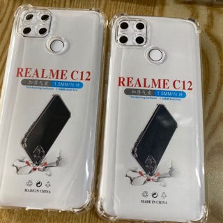Ốp lưng Realme C12 bảo vệ camera và chống sốc dẻo trong