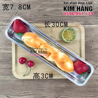 Set 100 khay nhôm dài 3221 nướng bánh