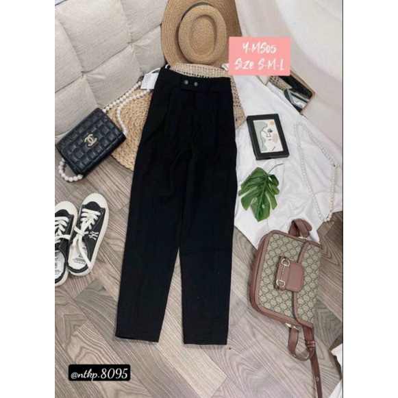 QUẦN TÂY 2 NÚT LƯNG CAO - ẢNH TỰ CHỤP