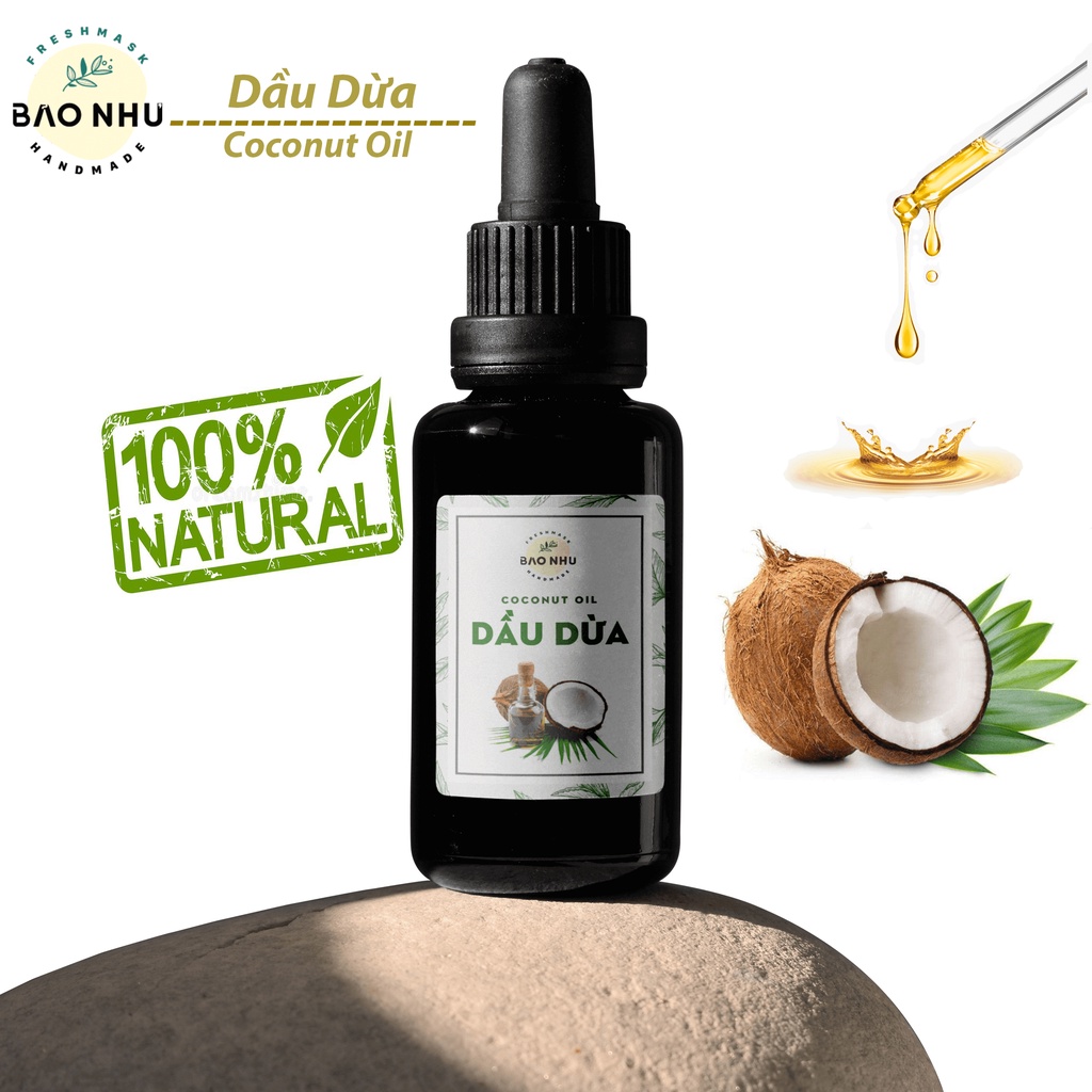 10ml Dầu Dừa Nguyên Chất (Coconut Oil) - Nguyên Liệu Mỹ Phẩm Handmade