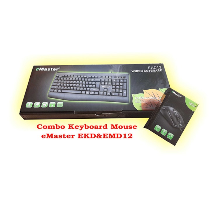 Bàn Phím eMaster EKD12 + Chuột Emaster EKD12 chính hãng