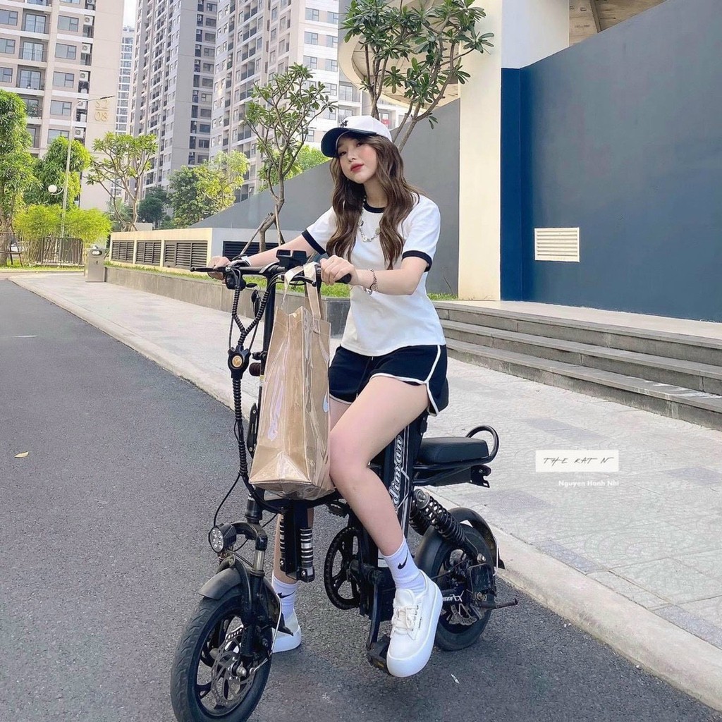 [ẢNH THẬT+VIDEO] Set thể thao nữ cotton pha viền mix quần vạt | BigBuy360 - bigbuy360.vn