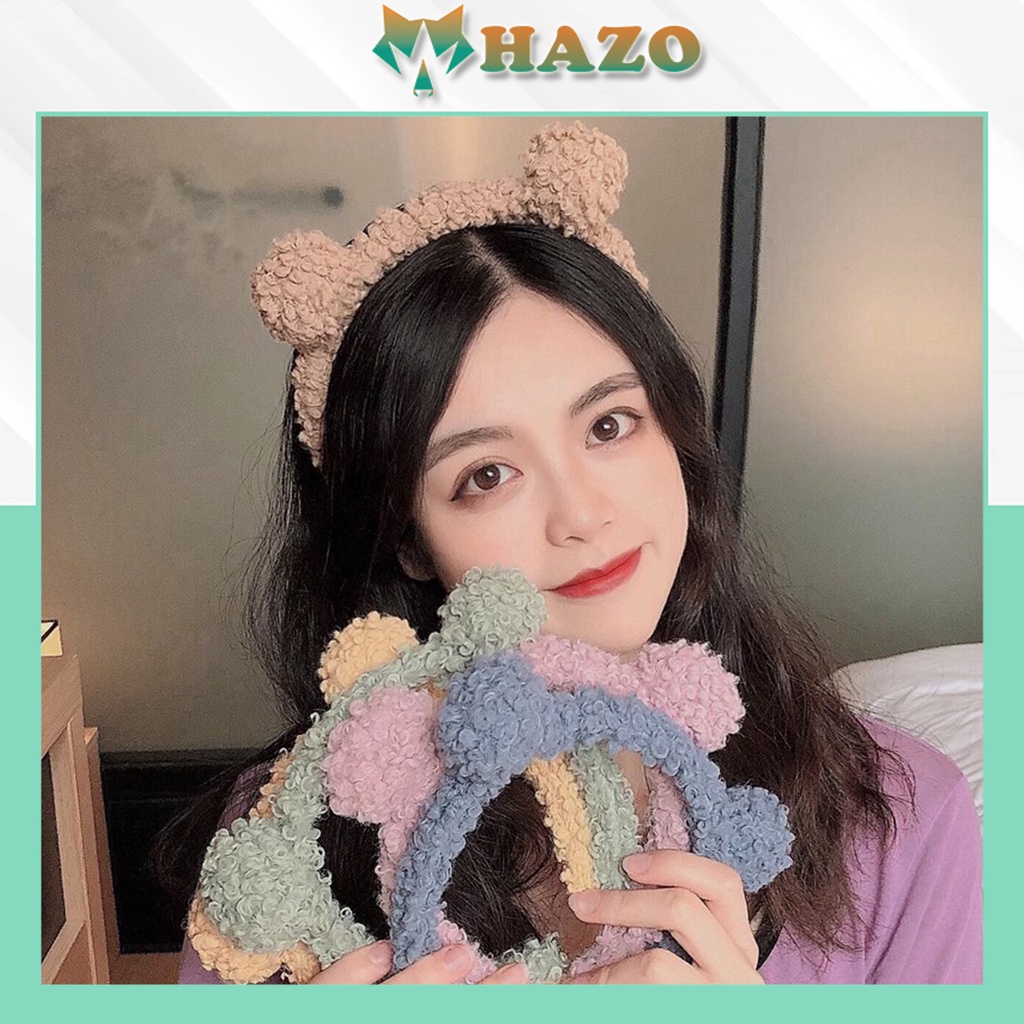 CÀI TÓC ĐÔI BÔNG TRÒN GẤU SIÊU DỄ THƯƠNG 361 PHONG CÁCH ULZZANG