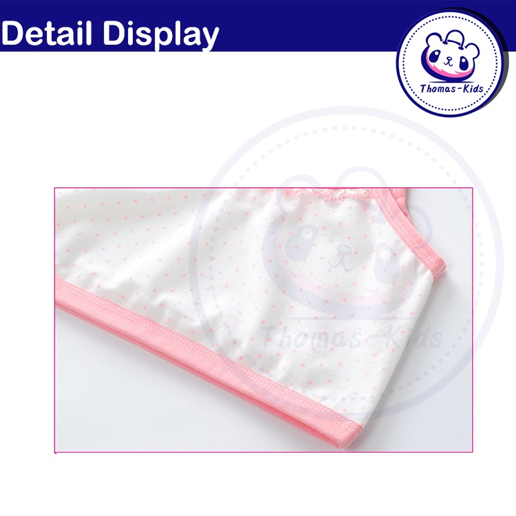 Áo Lót Cotton Phối Ren Co Giãn Dành Cho Bé Gái 8-16 Tuổi