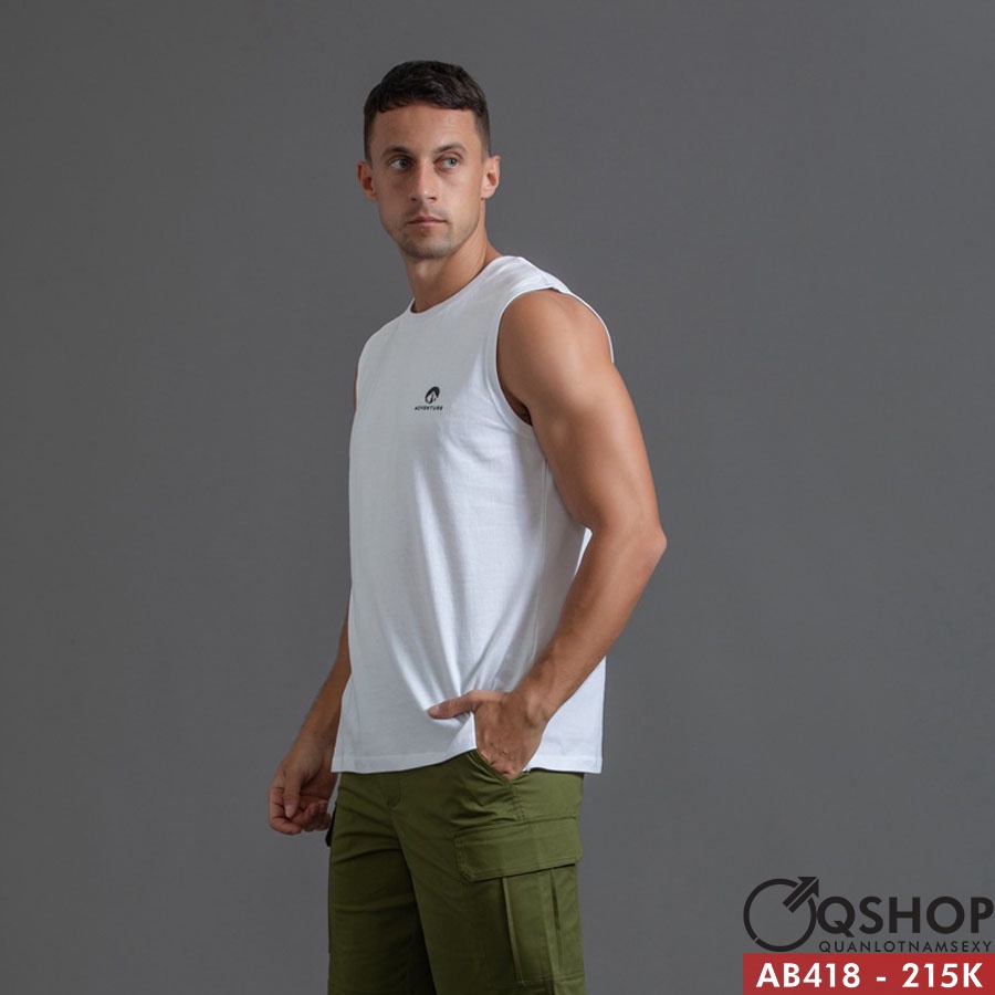 Áo thun ba lỗ thun cotton QSHOP AB418
