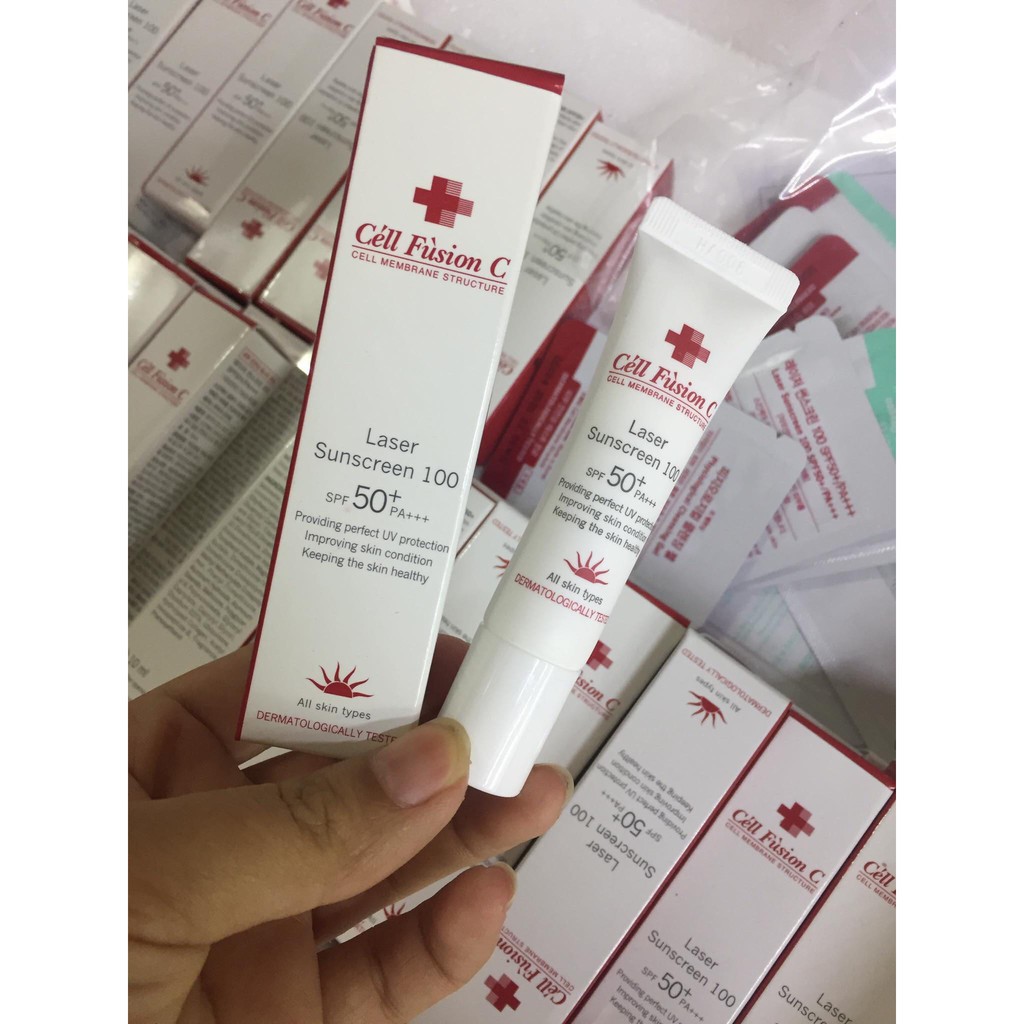 [Auth - có bill] Kem chống nắng Cell Fusion C Laser Sunscreen 100 SPF50 10ml dành cho da hư tổn | BigBuy360 - bigbuy360.vn