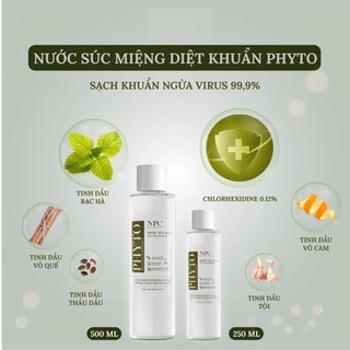 Nước súc miệng diệt khuẩn phyto 250ml