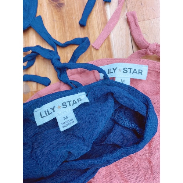 Áo kiểu LILY &amp; STAR 2 màu ( cam đất và xanh đen )