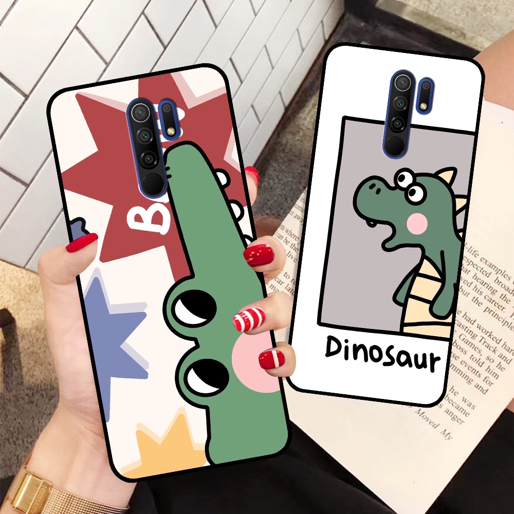 Ốp Xiaomi Redmi 9 in hình cá mập, khủng long dễ thương, cute (T01 - T06)