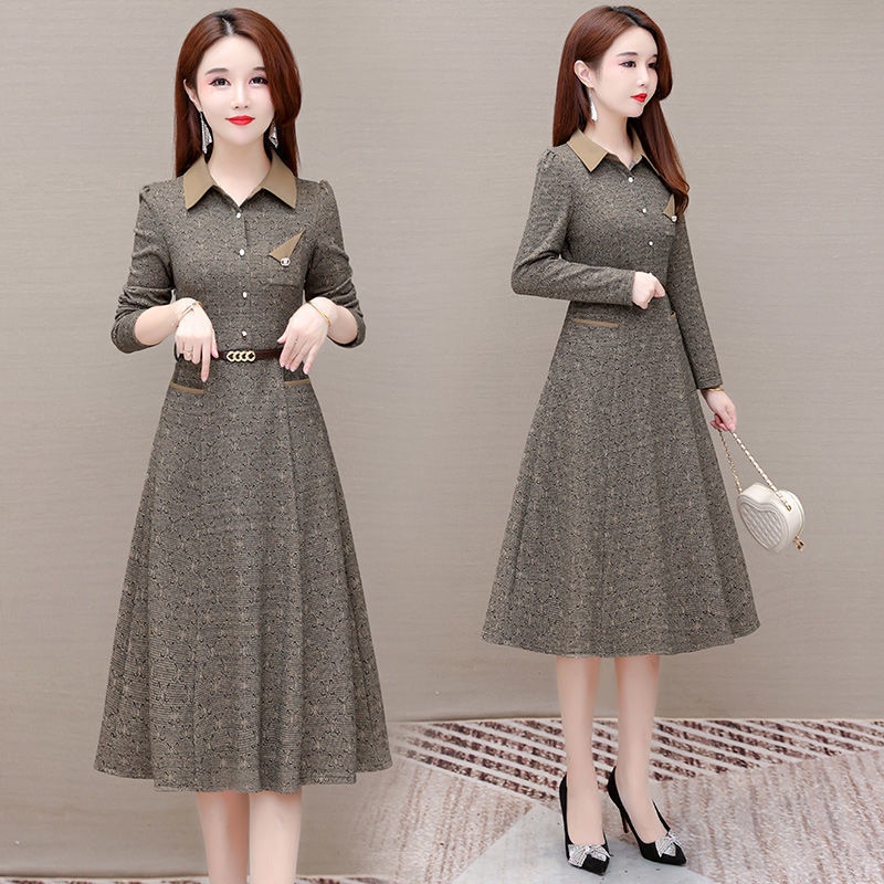 Đầm Dài Vừa Vặn Thời Trang Mùa Xuân Cao Cấp Phong Cách Mới 2022 Dành Cho Nữ Trung Niên