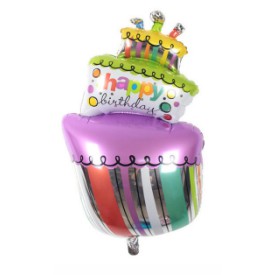 Bong bóng hình size 38/55cm BÁNH SINH NHẬT BÁNH CUPCAKE trang trí sinh nhật Phụ kiện trang trí sinh nhật happy birthday