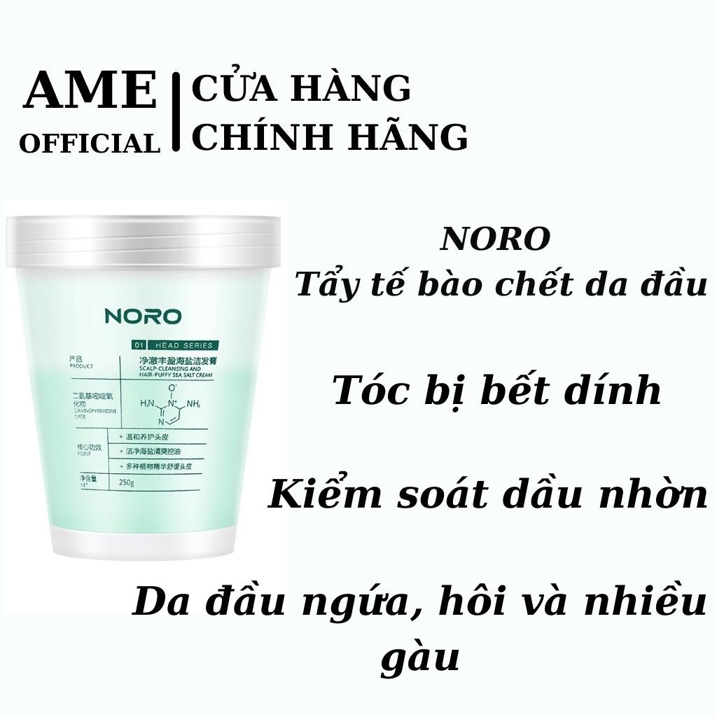 Tẩy Tế Bào Chết Da Đầu NORO Muối Biển Làm Sạch Gàu Dầu Gội Bết Tóc Ngứa Đầu Chăm Sóc Tóc Nội Địa Trung AME SHOP