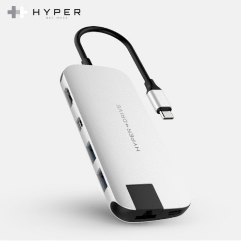 CÁP HYPERDRIVE SLIM 8 IN 1 USB-C HUB FOR MACBOOK, PC & DEVICES