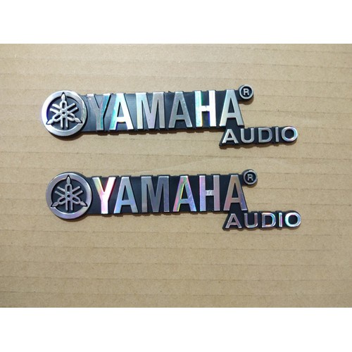 Tem dán thùng loa YAMAHA-AUDIO nhựa cứng - giá 1 cặp