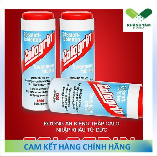 ! Đường viên Cologrin Sweetener Tablets (Chai 1200 viên) - Đường ăn kiêng, tiểu đường