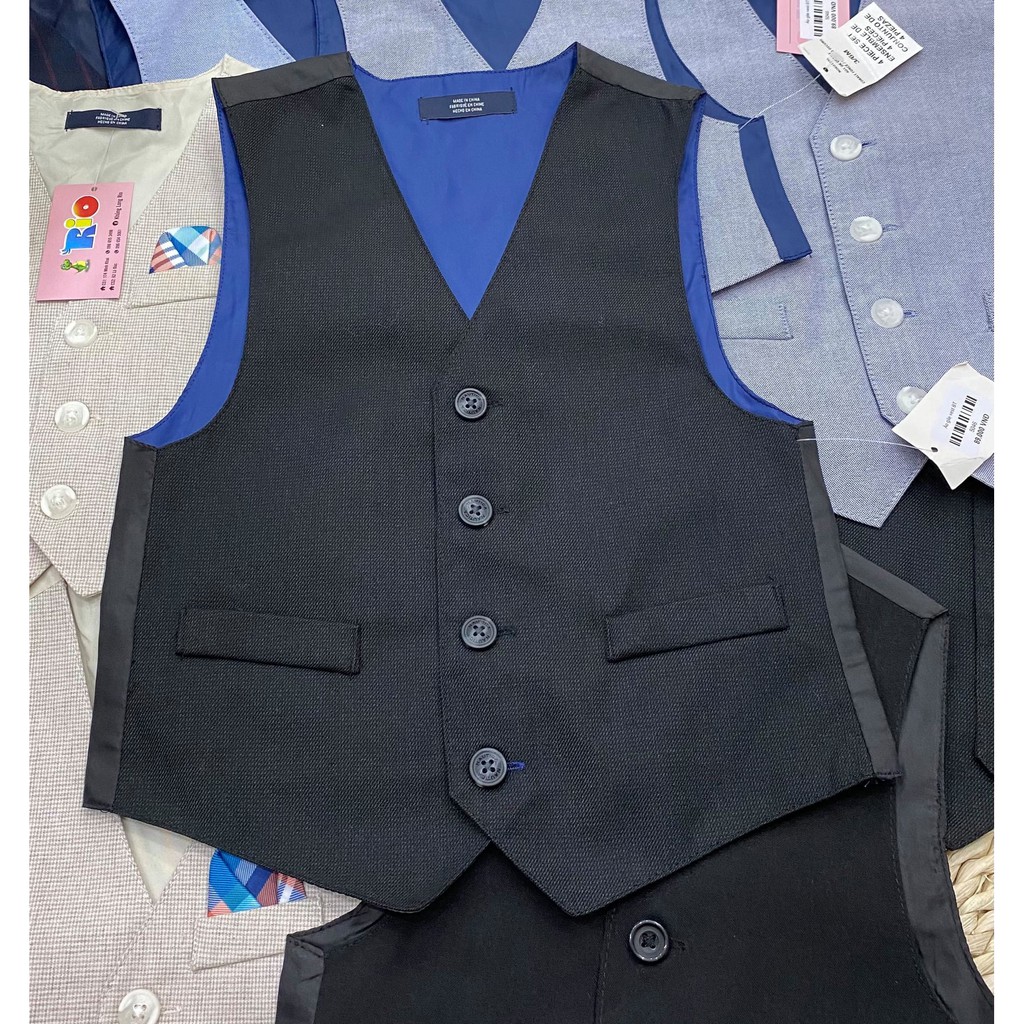 5046 Áo gile vest bé trai diện bên trong vest hàng có sẵn