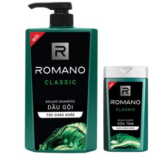 Dầu gội Romano Classic 650g (Tặng kèm Sữa Tắm)