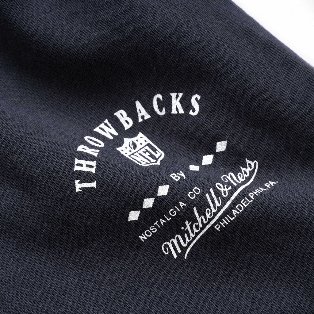 Áo thun M&N-Oakland Raiders Vintage Zig Zag-Đen