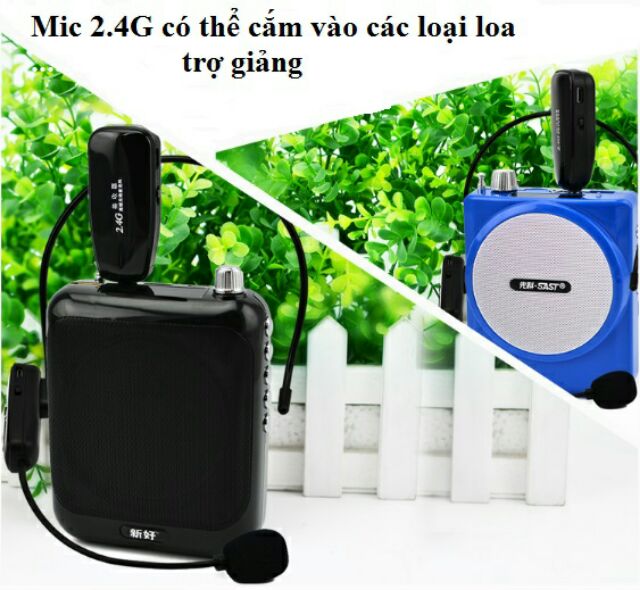 Micro không dây 2.4G cho loa trợ giảng, loa kéo, máy tính