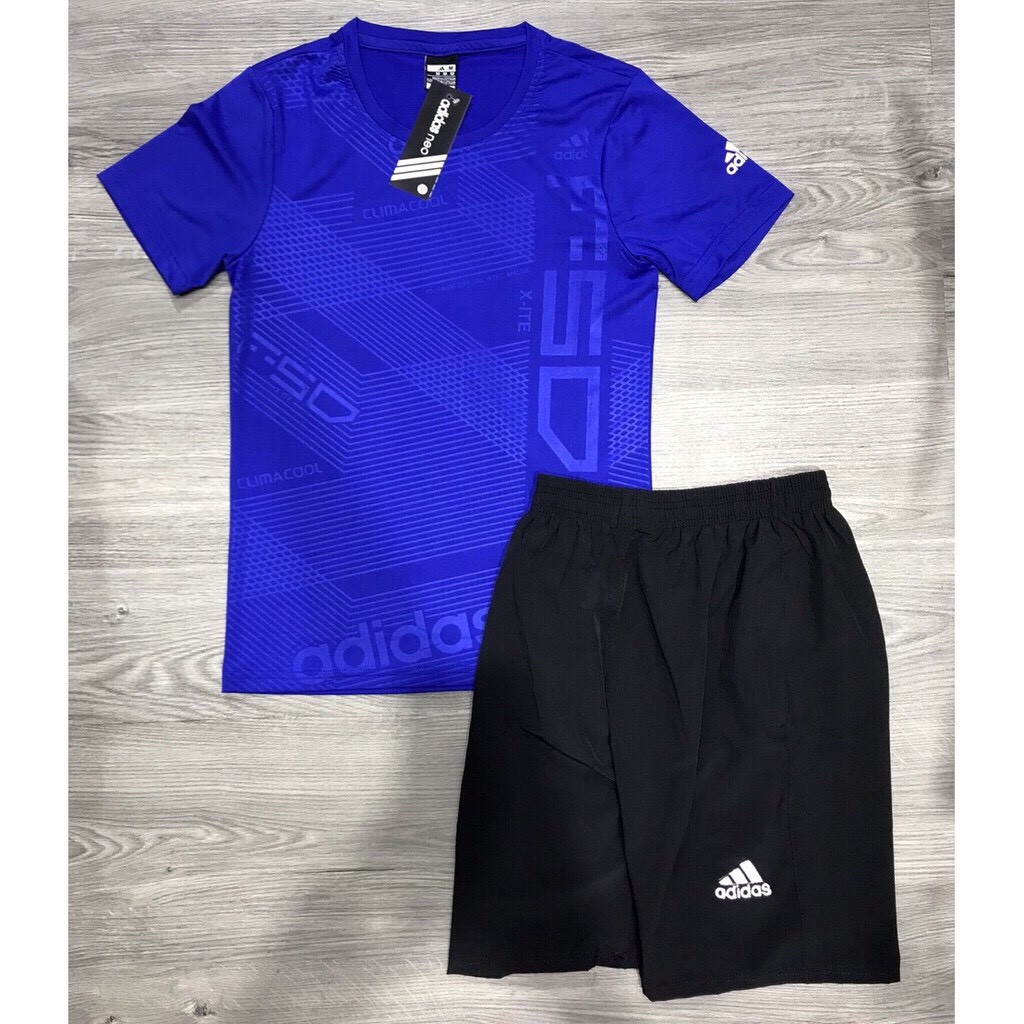 Bộ Quần Áo Thể Thao Nam Cổ Tròn Ép Vân Cao Tần F50 Siêu Đẹp | BigBuy360 - bigbuy360.vn