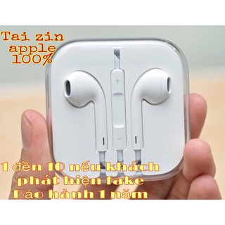 Hàng chính hãng - Tai nghe iphone 6 Zin máy có video thực tế