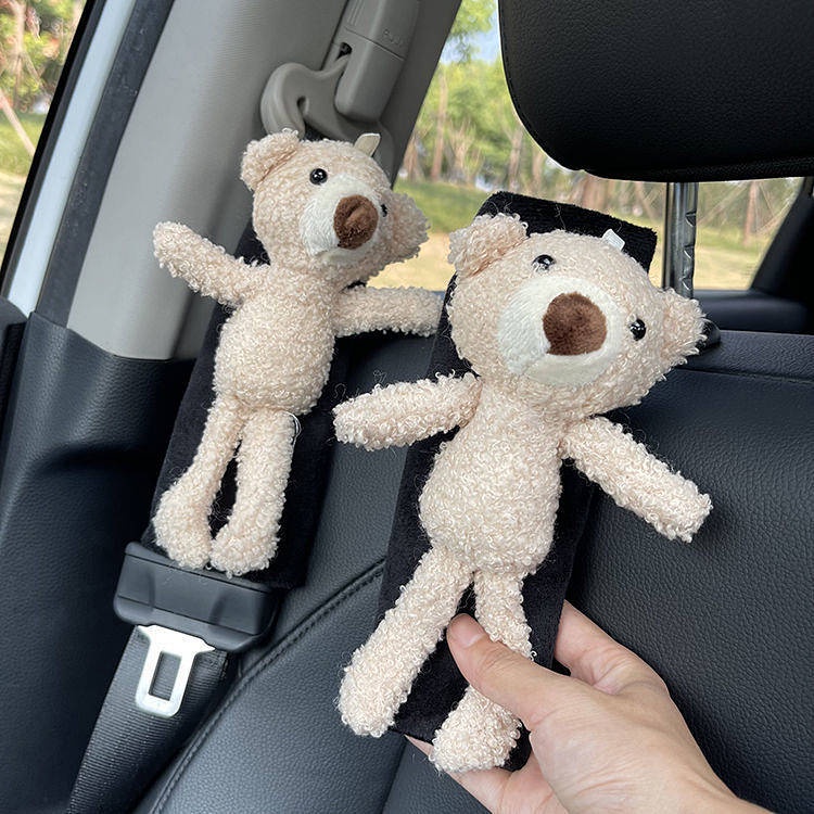 Car Safety Belt Shoulder Pad Cover Summer Cute Cartoon Car Interior Decoration Shoulder Shield Protective Case Universal Female yKVW