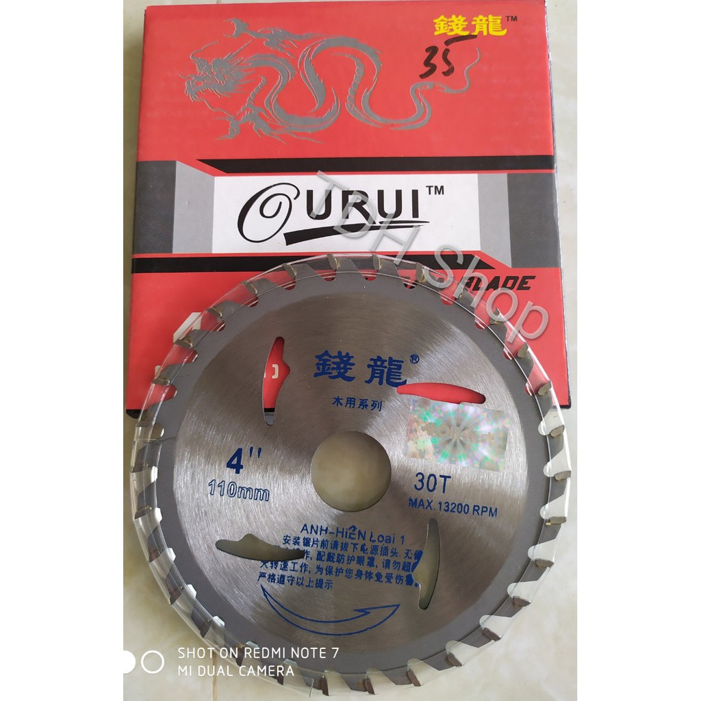 Lưỡi cắt Gỗ Rồng đỏ - D110mm ( chính hãng )