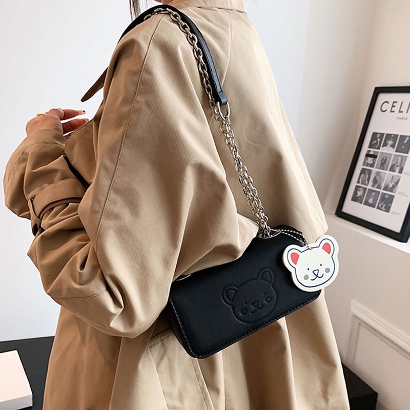 Túi Đeo Chéo Dây Xích Nhỏ Nhắn Phong Cách Cổ Điển Cho Nữ