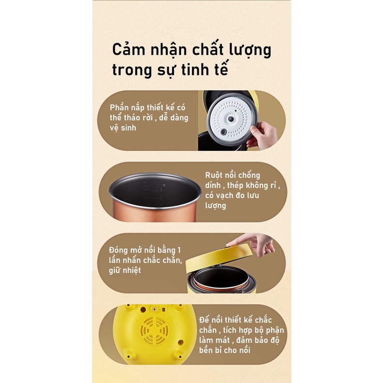 Nồi cơm điện mini CHANHONG - 1.2 Lít [ READY STOCK ]