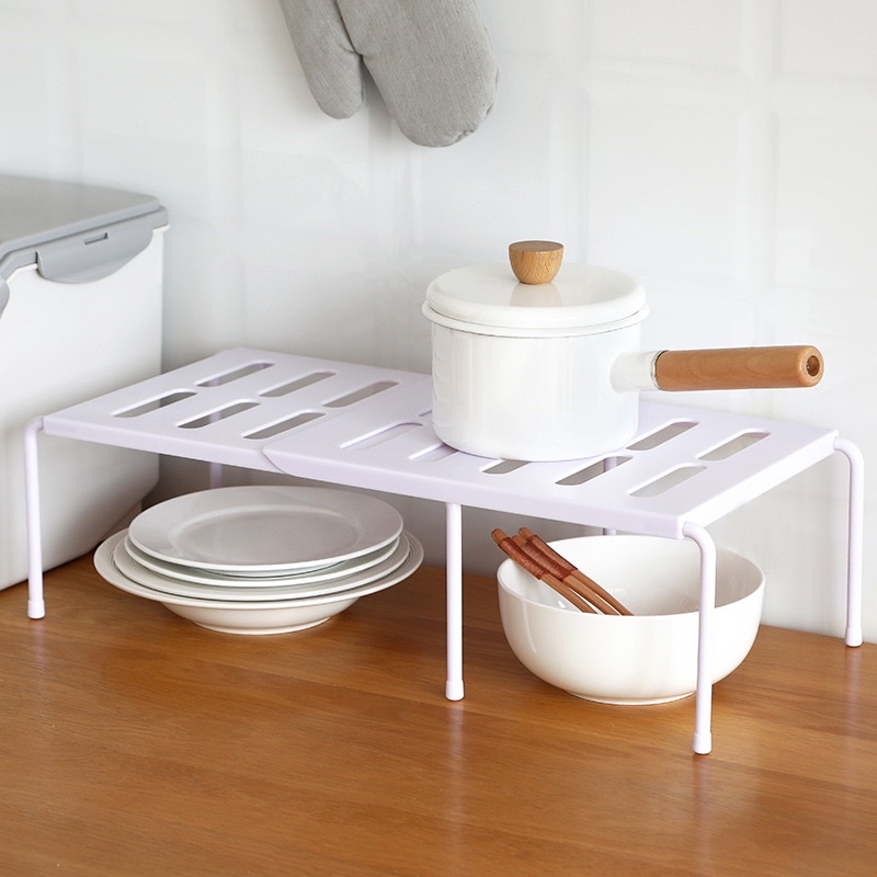 Kệ để đồ dùng nhà bếp đa năng có thể điều chỉnh thu gọn kích thước - Kệ nhựa đựng gia vị thu gọn sáng tạo decor nhà bếp