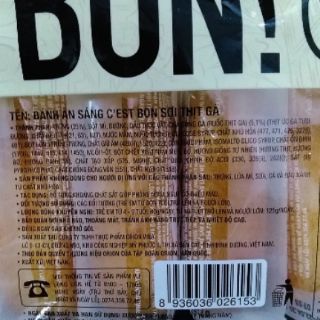 Bánh ăn sáng C'EST BON Sợi Thịt Gà