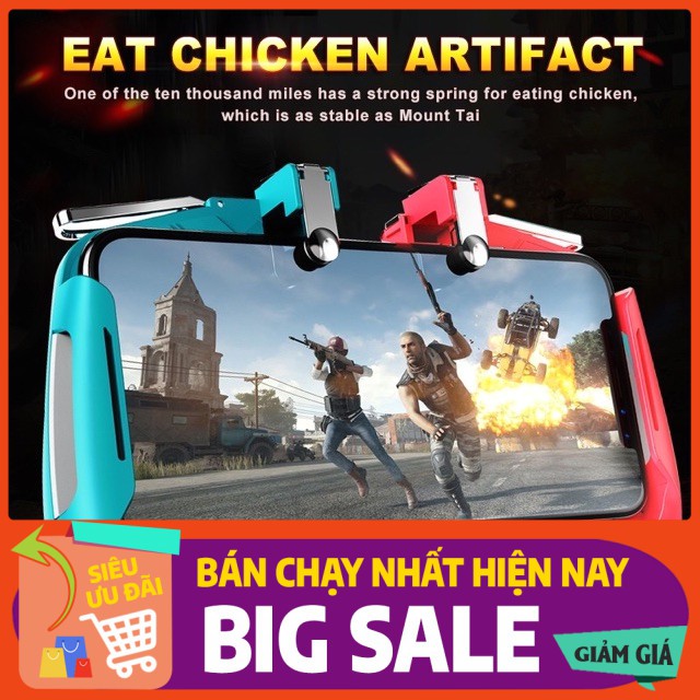 Tay cầm chơi game Ak16 cho điện thoại chơi PUBG Ros Freefire Call Of Duty