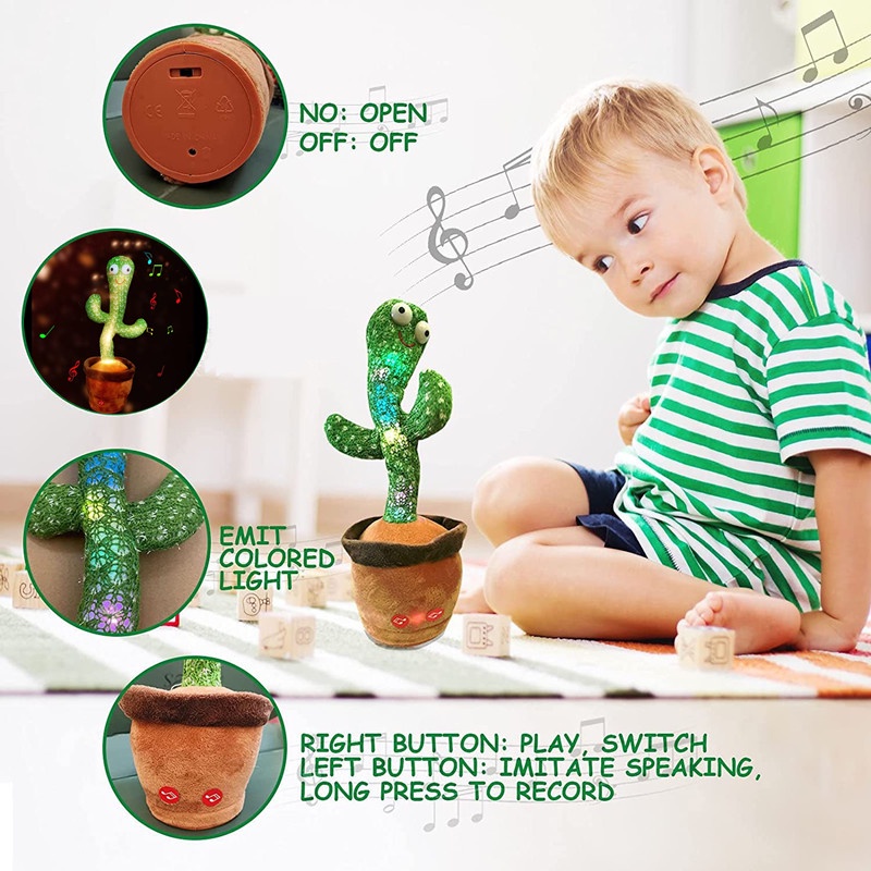 âm nhạc khiêu vũ đồ chơi Xương Rồng Nhảy Múa,cây xương rồng nhảy múa Xương Rồng Nhại Tiếng Xương Rồng Nhảy Múa, nhại tiếng, Xương Rồng Nhại Tiếng đèn nháy Đồ Chơi Nhồi Bông Hình Cây Xương Rồng Khiêu Vũ Dễ Thương，Xương Rồng Biết Nói Biết Khiêu Vũ Nhảy Múa