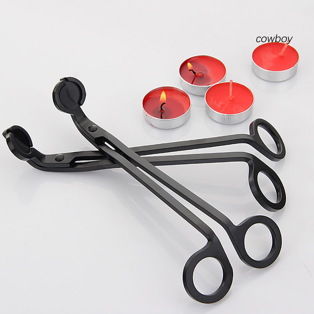 COW|Stainless Steel Candle Wick Trimmer Oil Lamp Trim Scissor Cutter Clipper Tool