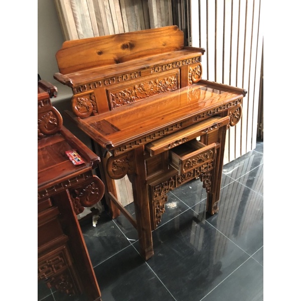 Bàn Cúng & Tủ Thờ Tràm Ngang 1m07