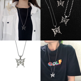 [Mã FASHIONCB194 giảm 10K đơn bất kỳ ] Dây Chuyền Mặt Hình Bướm Bằng Thép Không Gỉ Dành Cho Nam Và Nữ