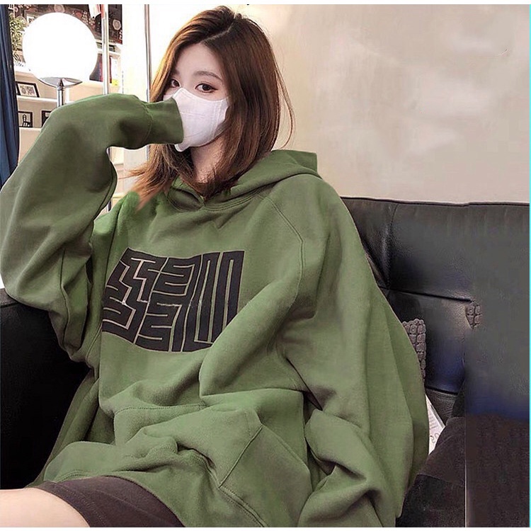 Hoodie Mê Cung Cao Cấp,Áo Khoác Nỉ Họa Tiết Ngực Phong Cách Hàn Quốc