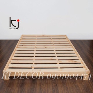 [KID071] - GIƯỜNG GỖ THÔNG NHẬP KHẨU KI DECOR CÓ GẦM 1.2*2M - PALLET