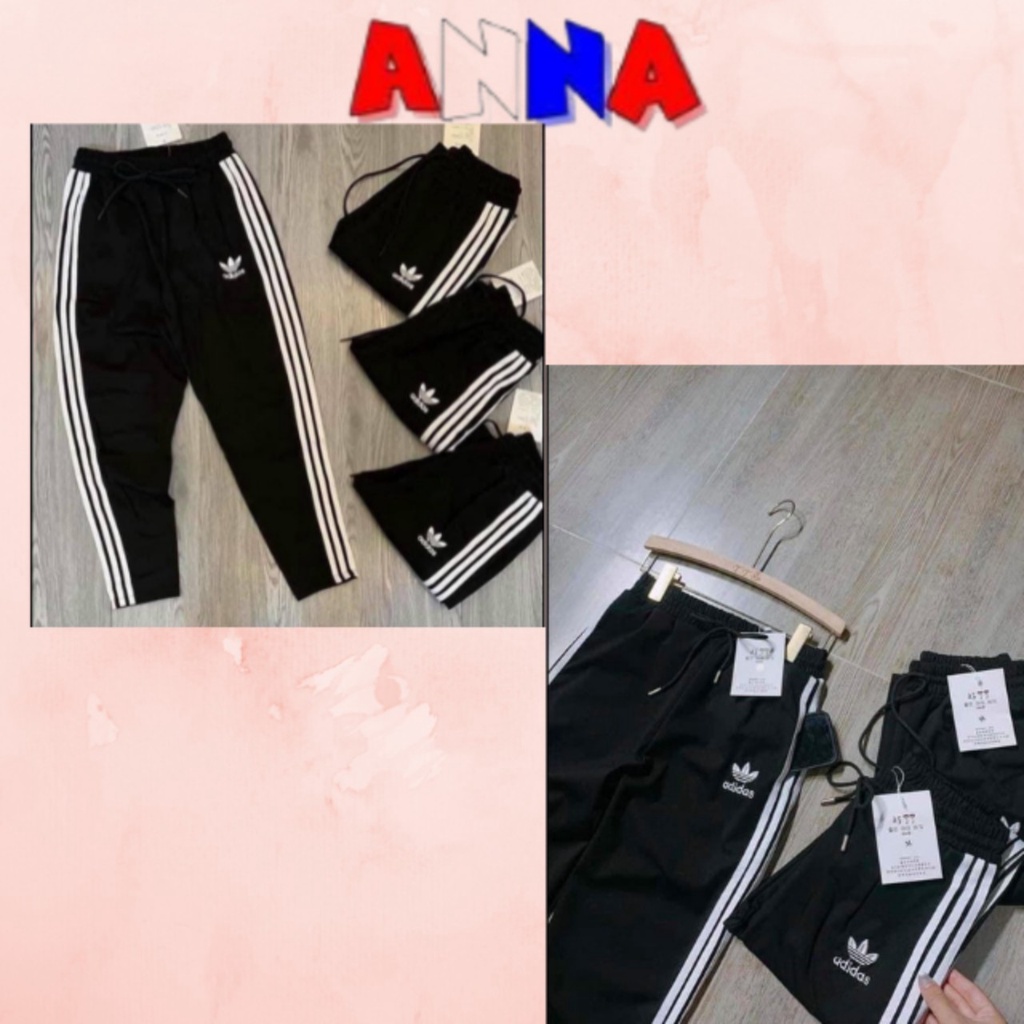 Quần thể thao 3 sọc, dáng quần jogger, chất vải umi dày đẹp ANNA-FASHION