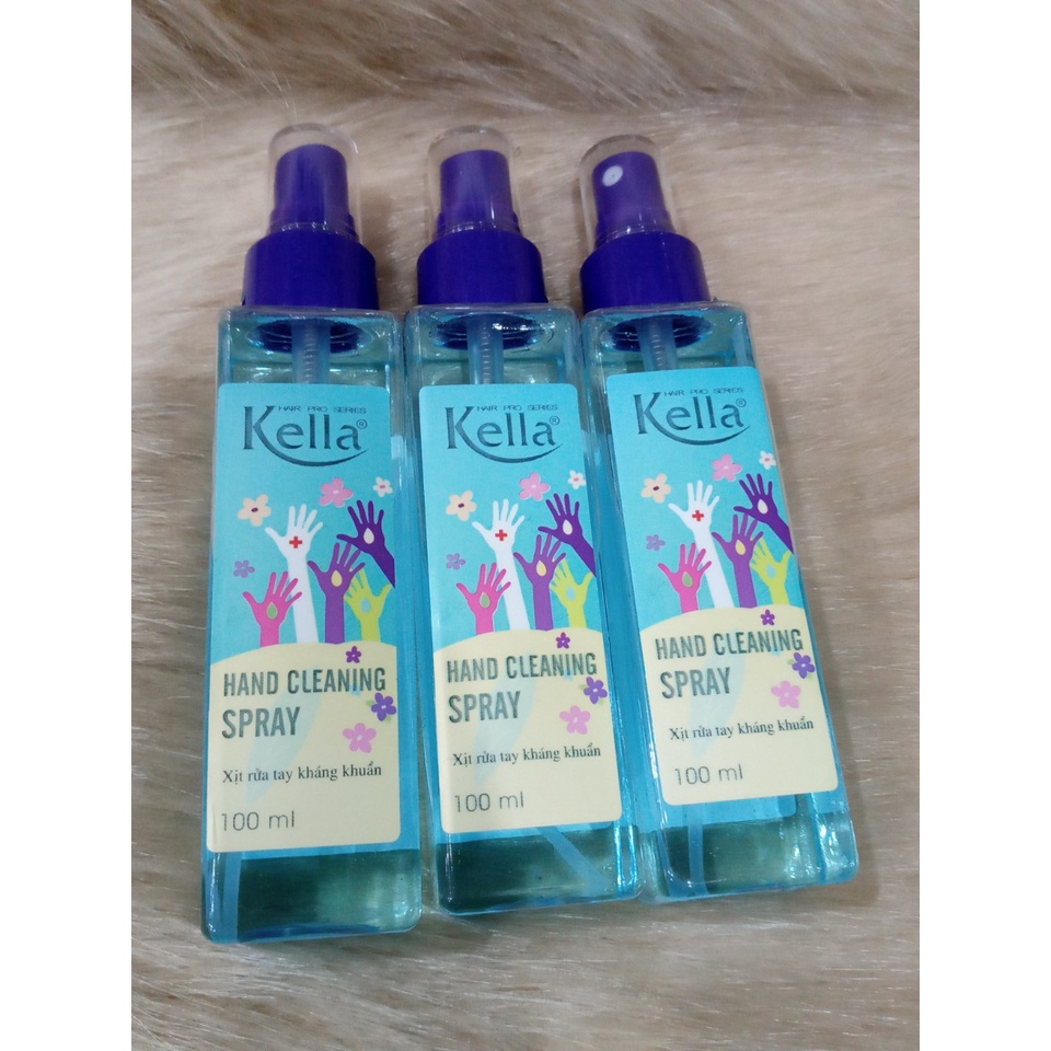 🌼FREESHIP 🌼Xịt kháng khuẩn Kella, 100ml  99% sạch sâu, khử khuẩn , mùi thơm mát ,hàng công ty chính hãng ,giá yêu thương