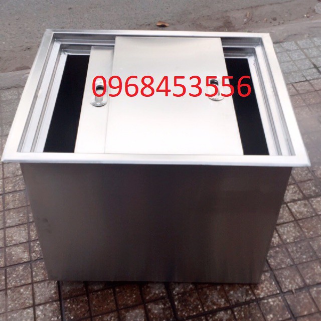 Tủ đá inox âm bàn