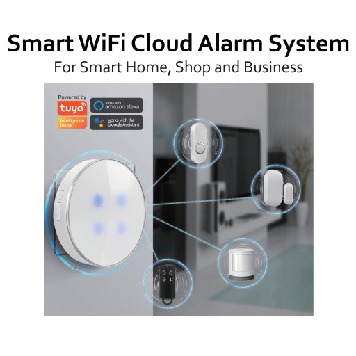 Hệ thống báo động thông minh, bộ chống trộm cao cấp Tuya Smart Life kết nối Wifi - Bảo hành 12 tháng